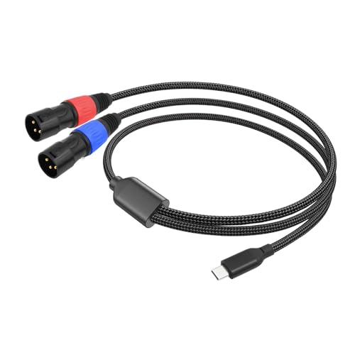 Câble Type-C à 2 XLR pour brancher votre téléphone sur les enceintes du salon