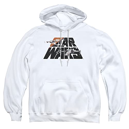 Cotton Soul Star Wars X-Wing Burst Hoodie, White, LRG