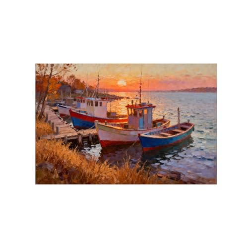 Tableau sur toile paysage automne aux finitions modernes et impressions haute definition