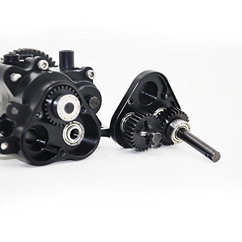 RCLions Black Aluminum Transmission Case Gearbox for TRX4 T4 1/10th RC Crawler Car - Thumbnail 7