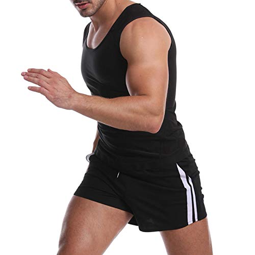 Nishore Masculino Sweat Sauna Shaper Colete Stretchable Bodycon Yoga Running Gym Compressão Shapewea