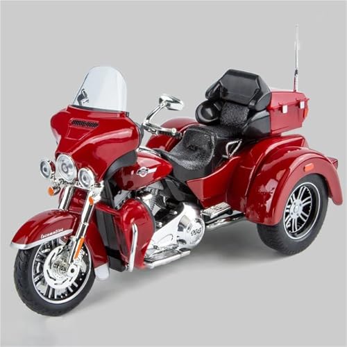 Modèle de moto moulé sous pression Harley Tri Glide CVO 2021 en métal robuste 1:9