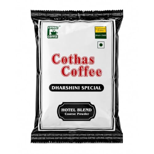 Image of Cothas Coffee - Darshini Special South Indian Filter Coffee Powder | Blend of 80% Coffee & 20% Chicory |Traditional Strong Coffee | Handpicked Cherries | Rich Aroma & Bold Taste | 500 g Pack
