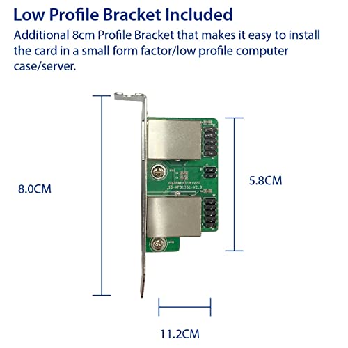 Image of I /O Crest M.2 (B & M-Key) PCIe Interface Single Port Gigabit Ethernet Modules NIC RealTek RTL8111H Chipset