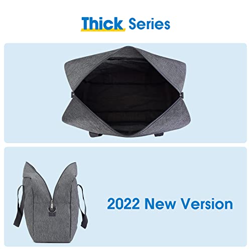 For Spirit Airlines Personal Item Bag 18x14x8 Foldable Travel Duffel Bag Tote Carry on Luggage Duffle Overnight for Women and Men (Thick Series Grey (with Shoulder Strap)) - Thumbnail 4