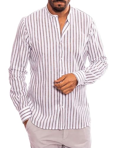 Chemise en lin homme de qualité supérieure style Riviera italienne