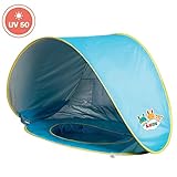 Ludi Piscine Multifonction en Tissu avec Protection UV 50 – dès la Naissance – Tente composée d’Une Piscine avec Filet, d’Un auvent et d’Une Serviette éponge | Tente de Plage