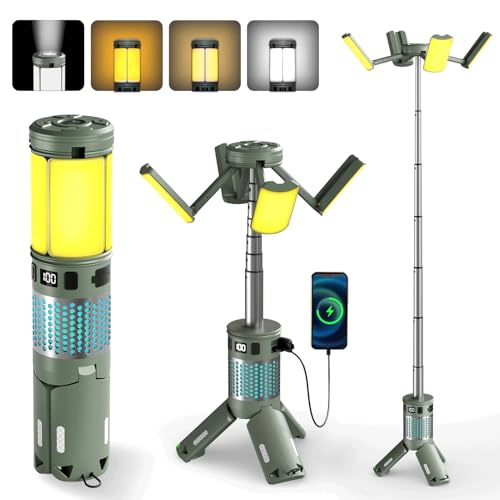 Telescopic Camping Lights, Rechargeable Camping Lights with...