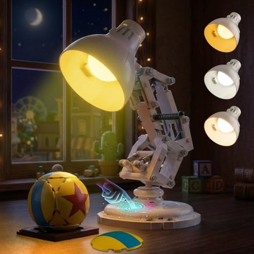 Kyglaring LED Light Kit Compatible with Lego Pixar Luxo Jr 21357 Building Blocks Upgraded Touch Control & Dimming Lighting Accessories for Lego Pixar Lamp Model Set Lights Only