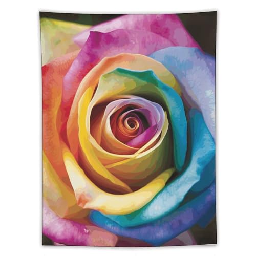 Tapisserie rose arc-en-ciel pour transformer l'ambiance d'un dortoir ou salon etudiant