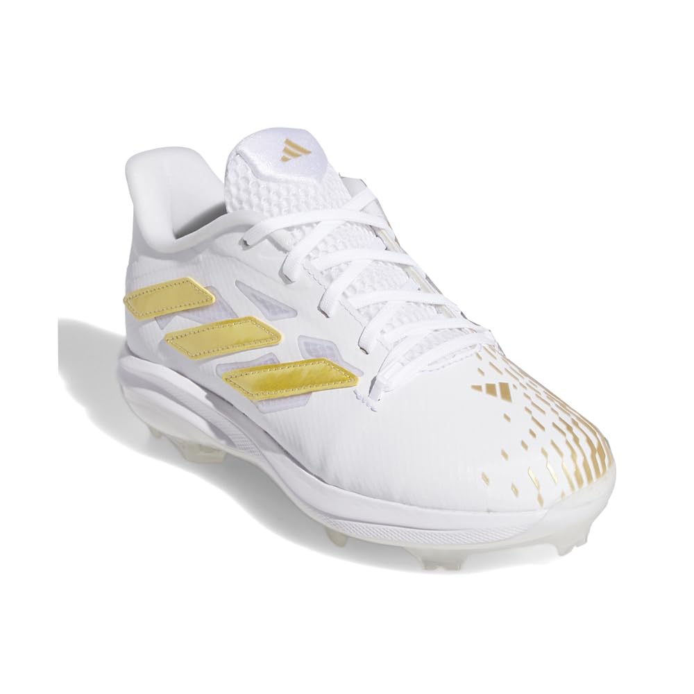 adidas Kids Boys Adizero Afterburner Thermoplastic Polyurethane Baseball Baseball Sneakers Shoes - White - Size 5 M