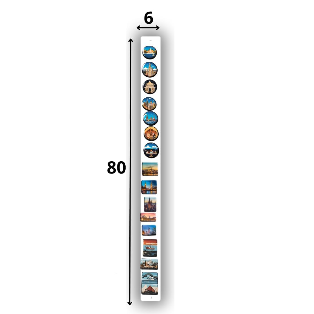 Pizarra Magnética - Tablero Magnético 80x6 cm - Ideal Para Imanes y Notas - Pizarra Magnética Para Escribir - Incl. Kit de Montaje - Blanco | Placa magnética de acero para imanes, fotos y notas, grabable, kit de montaje incluido