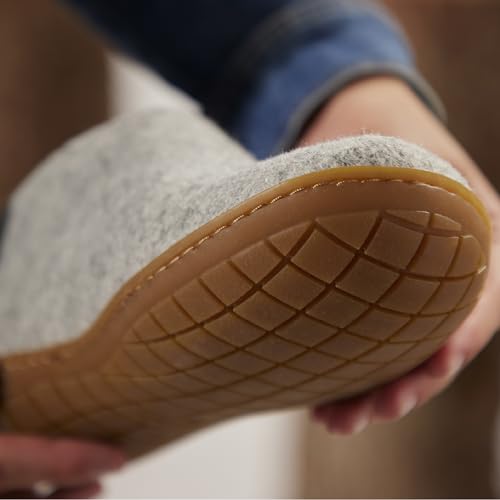 Image of Glerups 100% quality wool mix Shoe Slipper with rubber sole - Unisex