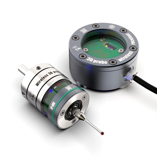 YIDOFENG CNC Wire-less 3D Probe Finder, IP67 0.001mm High Accuracy Trigger Detection,Milling Machine Finder Locator Support XYZ Coordinate,with Ruby Measuring Needle