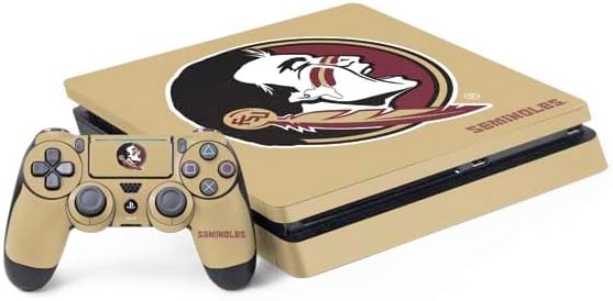 Skinit Decal Gaming Skin Compatible with PS4 Slim Bundle - Officially Licensed Florida State University Pattern Jersey Design