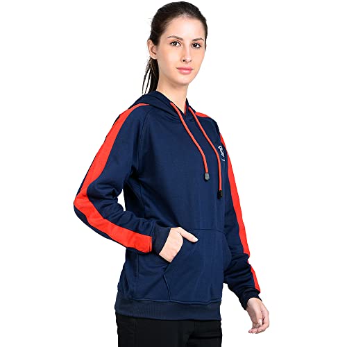 Image of Women's Sweatshirt Full Sleeve Kangaroo Pocket Pullover Hoodies - CKHD-G-08-01-S