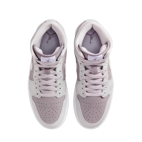 Air Jordan 1 Mid Women's Shoes (BQ6472-008, Photon Dust/Atmosphere Grey/White)3