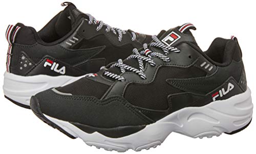 Fila Rippler, Tênis Masculino, Preto/Branco/Vermelho, 38
