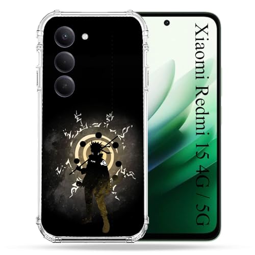 Coque Xiaomi Redmi 15 5G Naruto Sage antichoc renforcée protection silicone