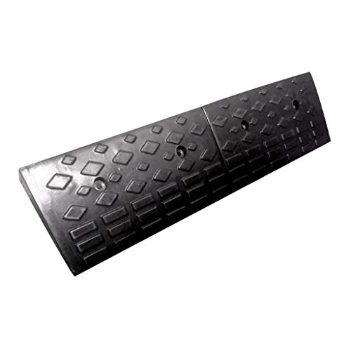 AOQUEVX Rampas de umbral, rampas para vehículos de muelles o Lugares de Trabajo, rampas para carritos de jardín, rampas para Scooters domésticos, rampas de Goma para Subir scooters/negras/90 x 23 x