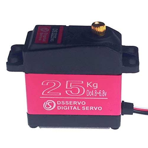 Preisvergleich Produktbild ZOSKAY DS3225 RC Servo Wasserdichtes Aluminiumoberteil Einachsiges Servo Metallzahnrad digitales Servo Baja 25kg Servo für RC Auto (Control Angle 270)