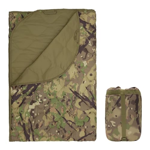 LOOGU Camo Blanket Waterproof Poncho Liner for Outdoor Camping Hiking Hunting Survival Backpacking Picnicking Fishing Trips
