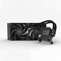 EK AIO Basic 240mm All-in-One Liquid CPU Cooler with EK-Vardar High-Performance PMW Fans, Water Cooling Computer Parts, 120mm Fan, Intel 115X/1200/2066, AMD AM4
