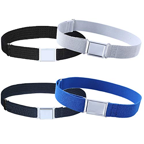 Kajeer Kids Boy Belt Magnetic Belts Adjustable Elastic Belt Magnetic Buckle for Boys Girls(4 PCS)