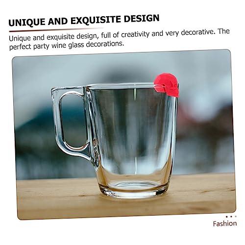 Marqueurs de verres à vin pour éviter les échanges : solution silicone 56 pièces - 6