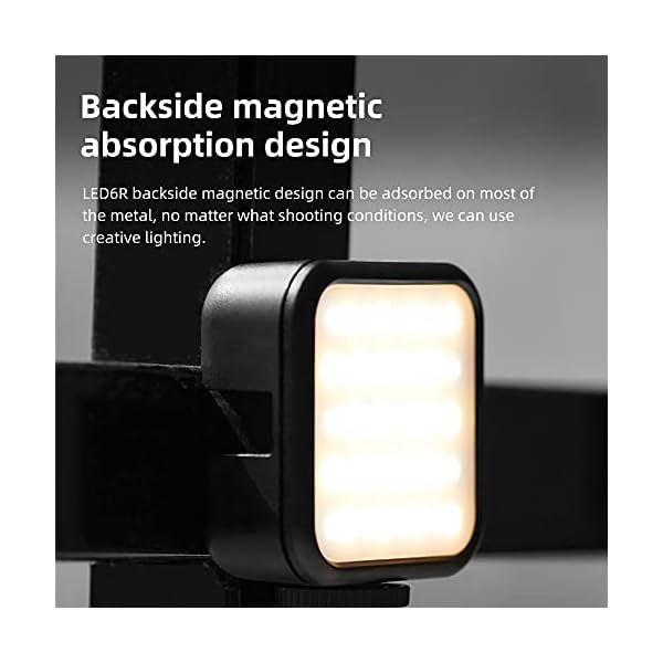 Godox LED6R RGB-Videoleuchte, dimmbar 0-360 Vollfarbe 3200K-6500K 13 FX-Spezialeffekte und magnetische Anziehungskraft… – Bild 7