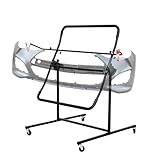 Hymula Adjustable Bumper Stand, 53-78 Inch Portable Bumper Hanger, Painting Car Repair Rack with 5 Locking Positions, Auto Body Shop Stand with Wheels for Automotive Bodyshop Maintenance