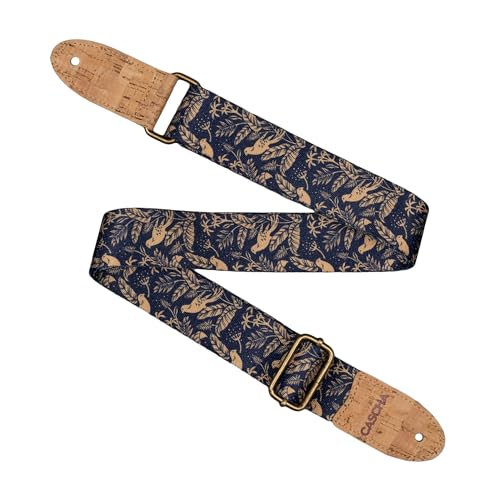 Cascha Ukulele Strap, Vegan - Midnight Birds - Adjustable and Comfortable Ukulele Strap Made of Environmentally Friendly Materials, Durable and Stylish, Fits All Ukuleles, Ideal for All Players