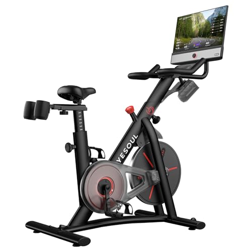 Yesoul G1M Max bicicleta estática ergométrica, silenciosa para cardio, pantalla FHD 21,5', resistencia magnética, 4 altavoces 30W, sonido 360° y streaming ilimitado