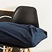 SUSYBAO Navy Blue Duvet Cover Queen 100% Washed Cotton 3 Pieces Set 1 Farmhouse Navy Duvet Cover with Zipper Ties 2 Pillowcases Vintage Dark Blue Bedding Set Soft Breathable