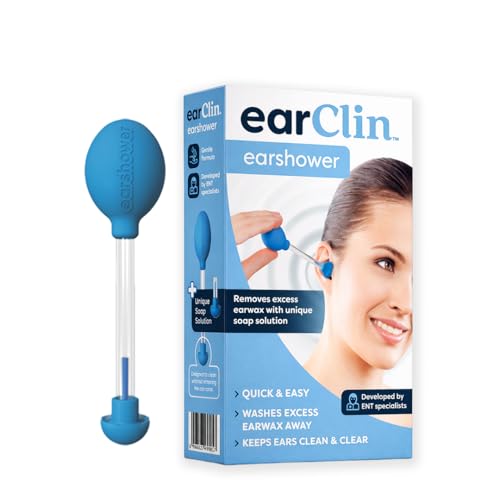 Image of Earshower Ear Wax Cleaner for Adults | Gentle Ear Cleaning Wash System with Soap Solution | Safe Earwax Removal Tool for Home Use | Reusable Ear Cleaner for Ear Hygiene & Wax Buildup Removal