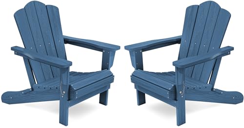 KINGYES Folding Adirondack Chair Set of 2