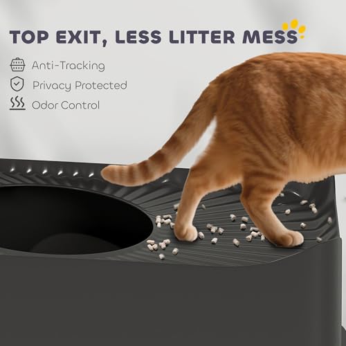 Caja de arena para gato PawHut grande acero inoxidable miniatura 5