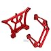 hopsupRC RC Front Rear Shock Tower Upgrade Parts for 1/10 Slash VXL 2WD,Rustler VXL 2WD,Bandit VXL 2WD,Alloy Aluminum Front Rear Shock Tower Set Hops Up,Replace 3638 3639,2PCS,Red