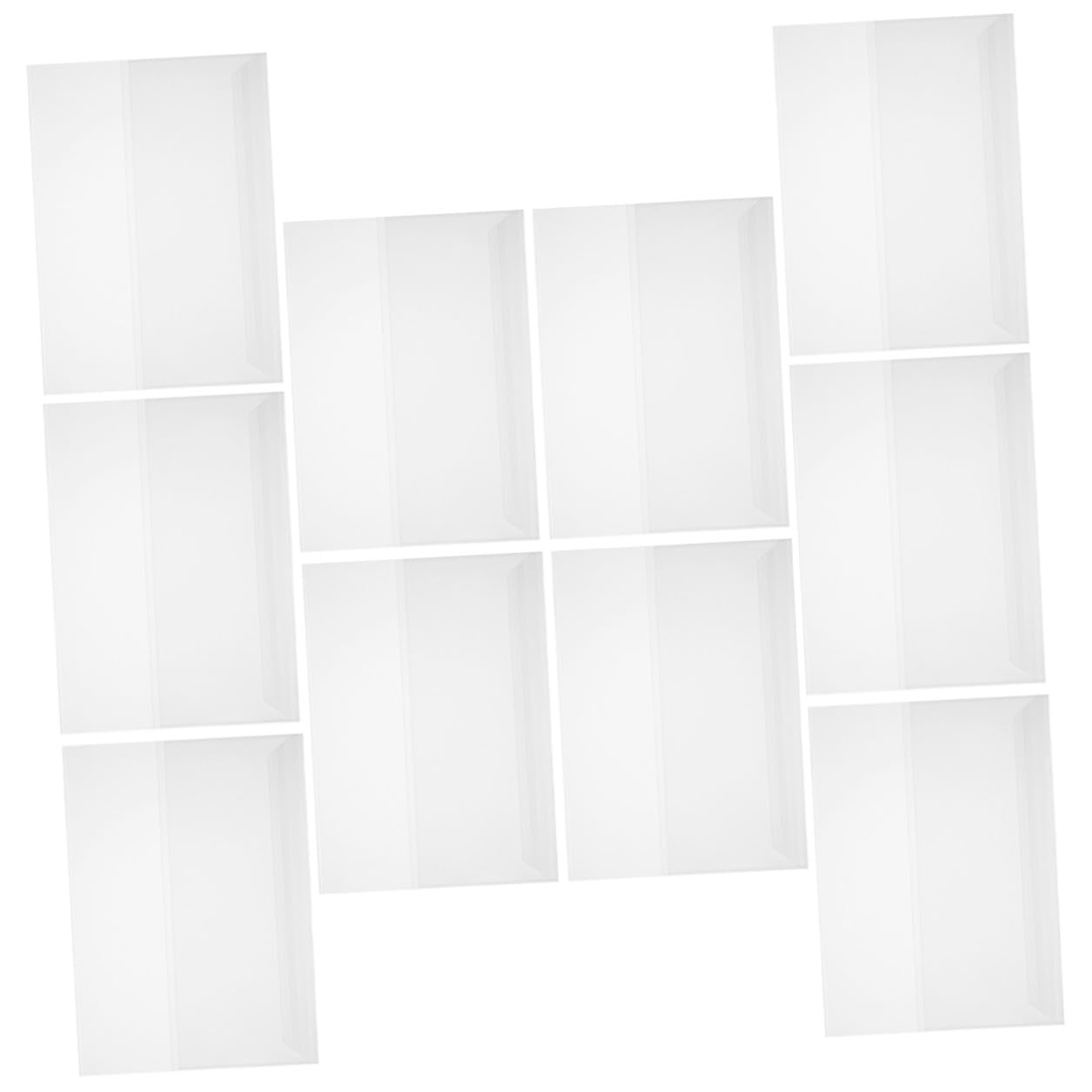 Angoily 50 Fogli Copertine Trasparenti per Libri Scolastici e Quaderni Foderini Riutilizzabili in Plastica Resistente Allacqua Protettive e Regolabili per Manuali Documenti e Libri Facili
