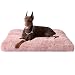 EHEYCIGA Felpa Cama Perro Extra Grande XXL 120x90x10 cm, Gigante Colchon y Colchoneta Perro Lavable, Cama Gato Suave para Invierno, Rosa