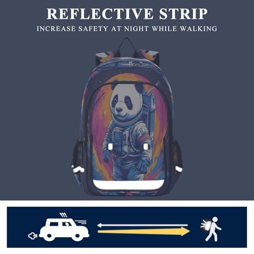 Sac à dos ordinateur panda astronaute pour voyage quotidien