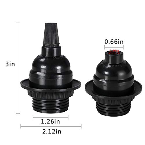 Aplstar APL-L011-8 Black E26/ E27 Light Sockets thumb #1