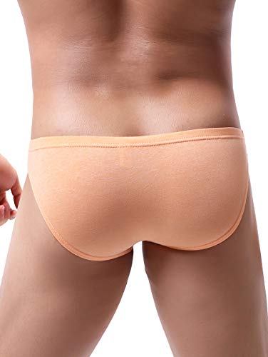 iKingsky Men's Cotton Pouch Bikini Underwear Sexy Low Rise Briefs4