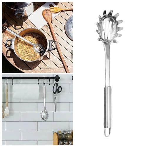 Cuchara para espaguetis de acero inoxidable premium resistente al calor 3