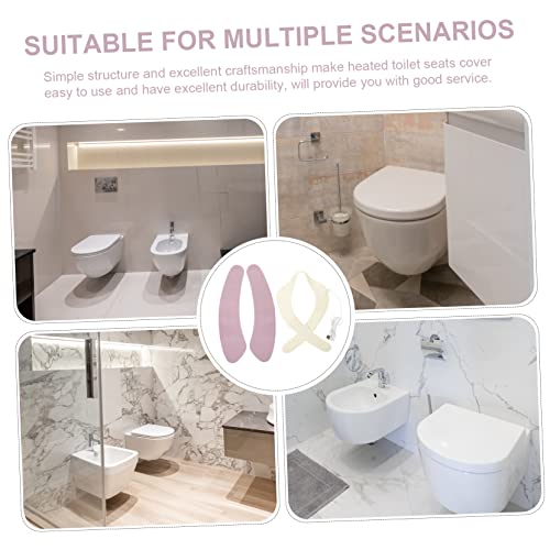 DOITOOL Beheizbarer Wc-Sitz Wc-Sitze Wc-Sitz Heizkissen Heizung Wc-Sitze Auflage Wc-Sitze Winterauflage Sitzkissen Weiß Konstanttemperatur Ve – Bild 6