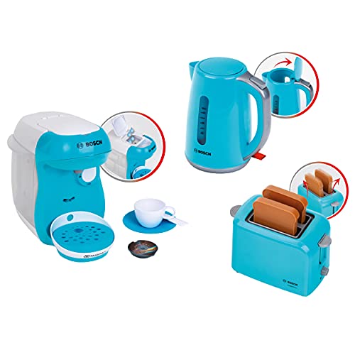 Theo Klein 9519 Bosch Breakfast Set I Kitchen Accessory Set Consisting of Toaster, Coffee Maker and Electric Kettle I… – Bild 3