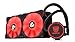 Nfortec Hydrus V2 - Raffreddamento Liquido 240 mm con Ventola LED Rete da 120 mm (Compatibile con AMD e Intel), Colore: Rosso