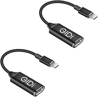 GIDi [2 Pack] USB C to HDMI 4K@30Hz USB-C Adapter Convrter to 4K HDMI Extend Mirror Compatible with Lenovo, Dell, HP, MacBook and Also with iPad Pro/Air & More GIDI-USBCHD4K-2PK