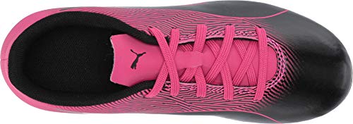 PUMA PUMA Unisex-Kid's Spirit FG Sneaker, Black-Knockout Pink, 3 M US Little Kid