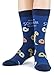 Foot Traffic Bagel Schmear Men's Socks, One Pair, Shoe Size 7-12